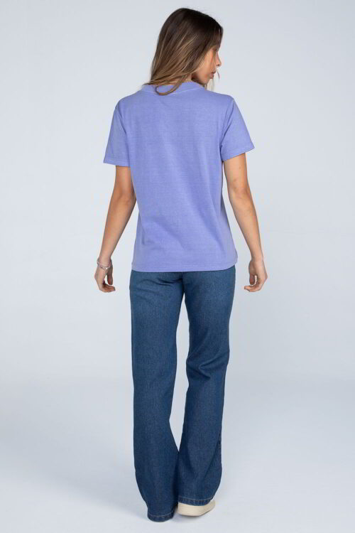 Camiseta com recorte Lavanda 101SS23005 4