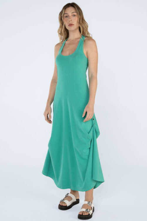 Vestido Verde folha 113SS25089 2