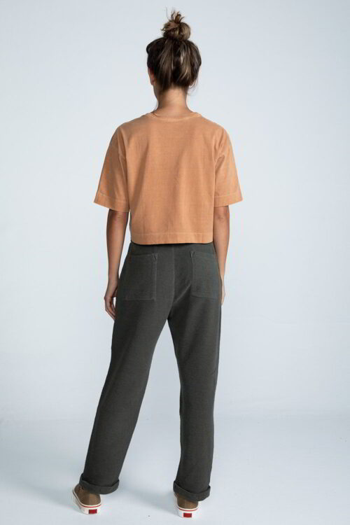 Cropped malha estonado Amendoa 103FW23007 4