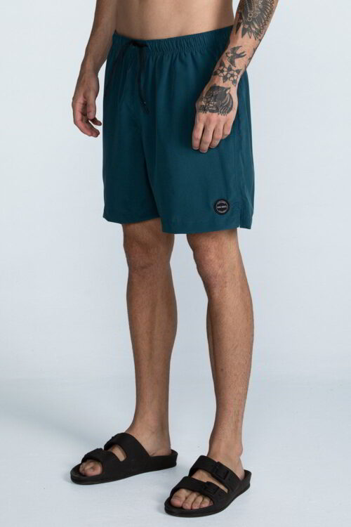 Boardshort liso cos elastico Azul 212FW23189 4