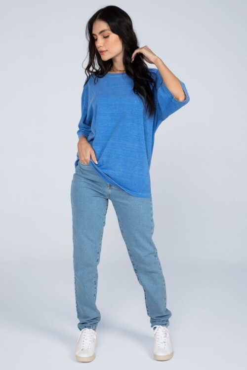 Camiseta oversized Azul 101SS23002 2