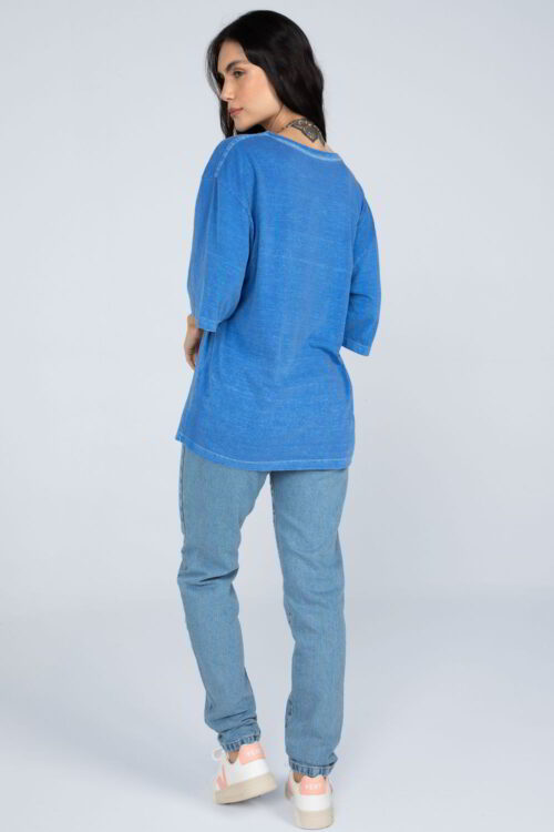 Camiseta oversized Azul 101SS23002 4