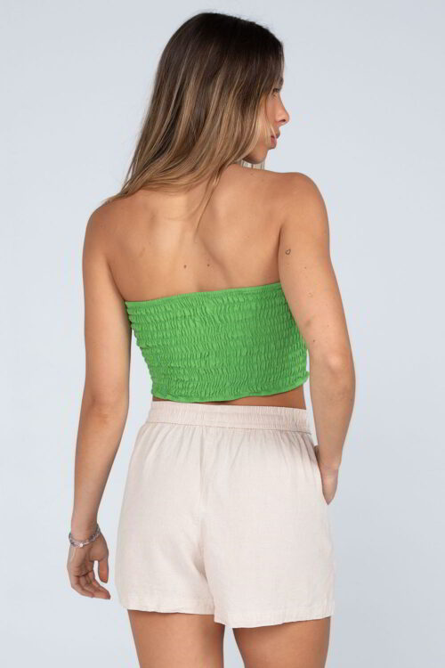 Top faixa lastex Verde 103SS23015 4