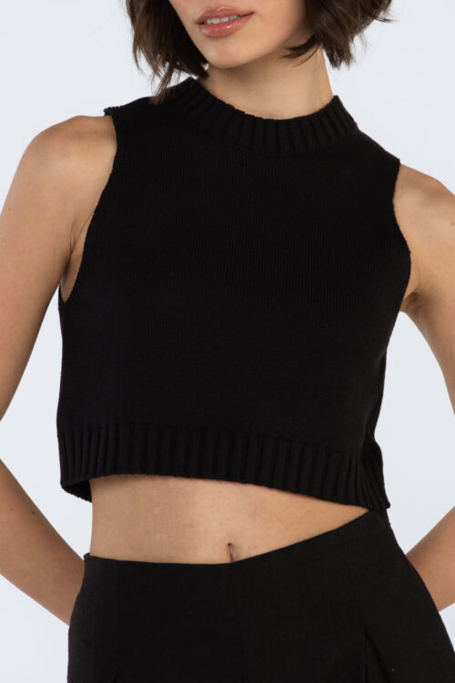 Cropped Preto 103SS25029 2